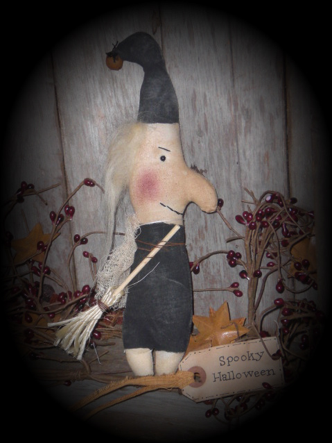 primitive spooky witch